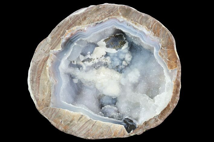 Crystal Filled Dugway Geode (Polished Half) #121657